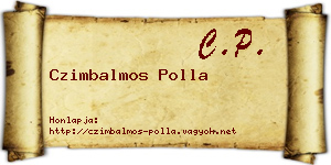 Czimbalmos Polla névjegykártya